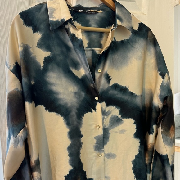 Zara silk print top - Picture 3 of 3